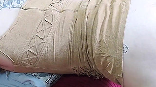 Hot MILF Big Ass Dress Without Panties Sucking Sitting Dick Giving Hairy Pussy Facesitting Handjob Cumshot Cum Licking Part 4