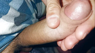 Big dick masturbation and close-up orgasm from a beautiful head!