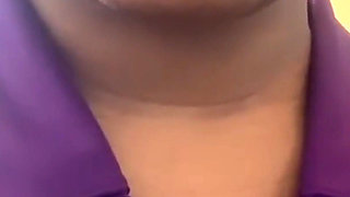 Squeezing My Boobs Rubbing My Clit Fucking My Pussy with Dildo at Work Receptionist