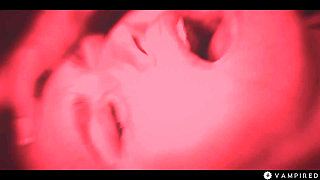 Horny Vampire Lesbian - Busty Latina Babe Titsucking Redhead During Intense Gothic Sex