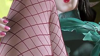 Xun Er Pixelated Beauty: 3D Girl with a Big Boob Spell - 3D Animation