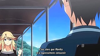 Dominatrixes and sperm showers in a hentai anime movie