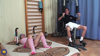 19 Year Old Teen Gets Fucked By Her Gym Teacher