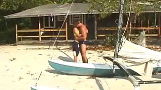 Hot young brunette moaning and cumming, giving her pussy and spit to Leonardo Martins: Porn