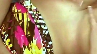 Hot and sexy busty woman with huge tits moans and moans like a slut in heat while being wildly fucked