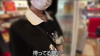 マスクのHカップ美女、おっぱい揉まれキュートな恥じらい、イラマチオして顔バレ