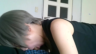 Horny Mature Woman Gives Deep Blowjob and Swallows a Lot of Sperm.
