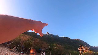 Big ass Thai amateur GF beach visit and homemade sex tape
