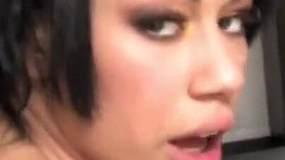 Kinky brunette with the big ass gets banged in the secretary room