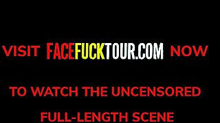 Big Tits Latina Swallows Huge White Cock
