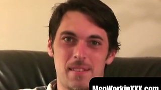 MenWorkinXXX.com - Tattooed middle older amateur man bursts jism on a plate after jacking