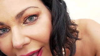 Czech Cougar Victoria West Interracial POV Blowjob