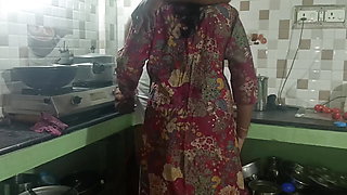 House Wife Romance in Kitchen with Her New Husband Part 1