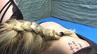 Two Horny Blonde MILF's Playing at the Gym