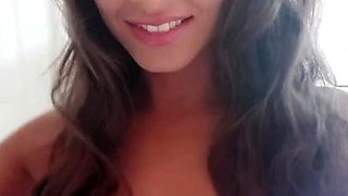 Petite small tit babe with perfect pussy masturbates