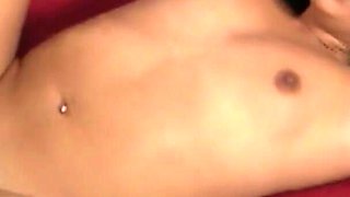 Pretty girl rides on huge dick and does cum in mouth
