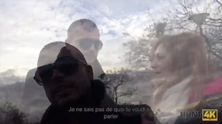 Hunt4k. a la pelirroja le gusta dar sexo por dinero frente a su novio