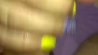 Long nails oiled handjob from stepmom