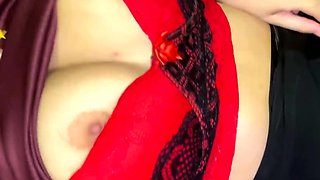 Horny Brazilian doll sucking massive knob missionary style,