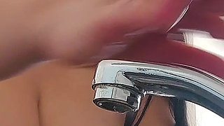 Stepmom at Home, Just Fans in Slow Motion, Black Dress