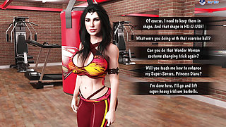 Curvy Wonderwoman Rides Big Cock After Workout Cockham Superheroes 70