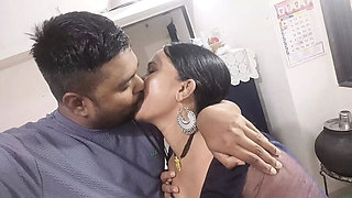 Desi Indian Bhabhi Kavita Cheats on Husband with Brother-in-Law in Kitchen Fuck