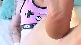 Girlfriend's Gloved Body Sniffing