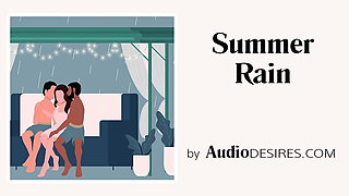 Summer Rain MFM Threesome Erotic Audio, Porn for Women ASMR