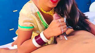 Step Sister Home Alone - Hindi Dirty Talk Blowjob & Tight Pussy Sex - Desi Homemade