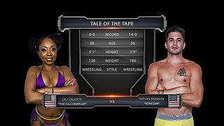 Cali Caliente vs Nathan Bronson - Ebony Newcomer Getting Some Hot Cock