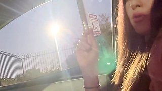 Italian Long Hair Big Tits Milf Artemisia Love Solo Cigarette Smoking and boob flashing  night Sesh