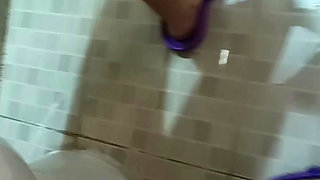 POV - Young redhead stepsister gets wildly fucked in the shower