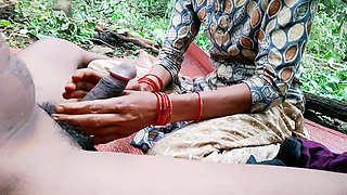 A Hot Girl Was Fucking Hard with Her Boyfriend at Outside of Village and Deep Throats Fucking