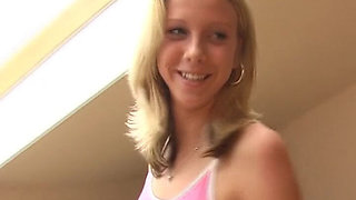 Perfect German Blonde Babe Fucked in the Bathtub