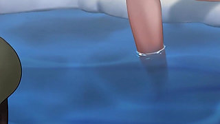 Hot Threesome Sex with a Muscular Big Boobs Orc Woman and a Hot Asian MILF - Cartoon Animated Porn Game - What a Legend!