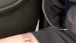 Flashing Public in Micro Skirt Tatoo Slave and Big Boobs