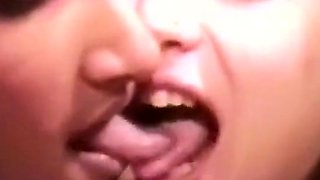 Nadia's Intense 40-Minute Lesbian Kissing Session
