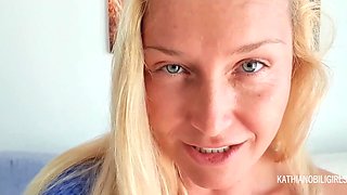 Naughty MILF sucks cock and rides it in cowgirl with her big tits out