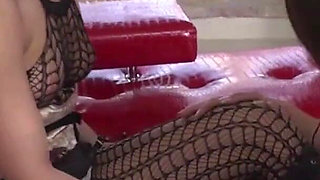 Super sexy beauties are getting slammed and jizzed by a lucky dude