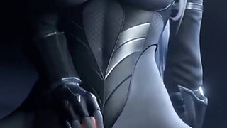 Big Breast Dark Elf Uses Her Bald Pussy to Rub Your Cock on