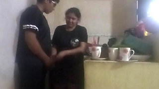 Maid Fucked in the Kitchen (my Wife Almost Found Us Out)
