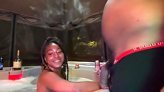 Hot Girl Fucking Dick in a Hot Tub by Str8rich Lucky Guy Fambase