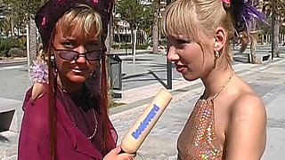 Blonde Teen Likes to Play with Her Anal Hole at Pool