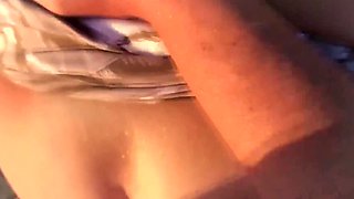 Milf rode a bike and got fucked on it in public POV