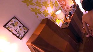 Tiny Japanese babe hardcore spitroasted