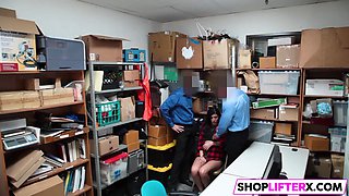 Teen Shoplifter Is In A Tight Corner
