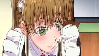 Japanese anime maid caught