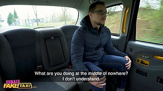 Female faux taxi fest dude given a sexual handle from a taxi driver with a really hot figure