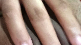 Girl caught in bed masturbating