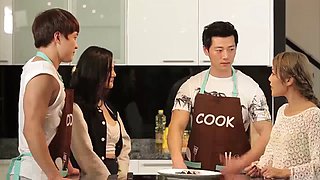 Thai porn star and Korean guy take photos selling Korean products 02